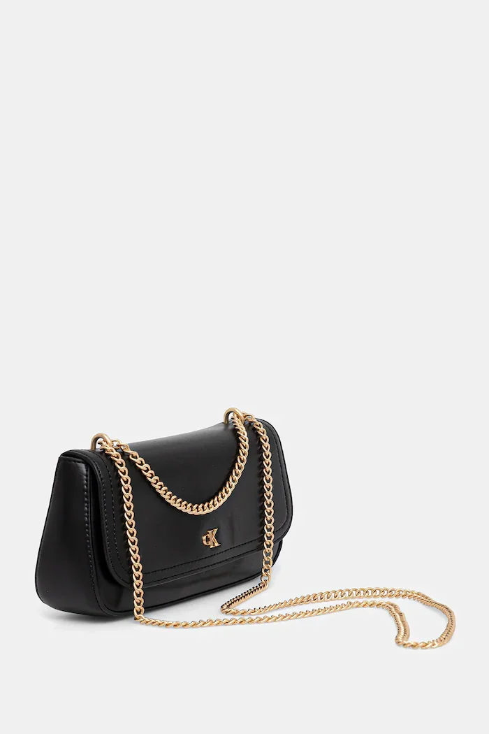 CALVIN KLEIN чанта crossbody дамска от имитация на кожа черна LV04F3172G