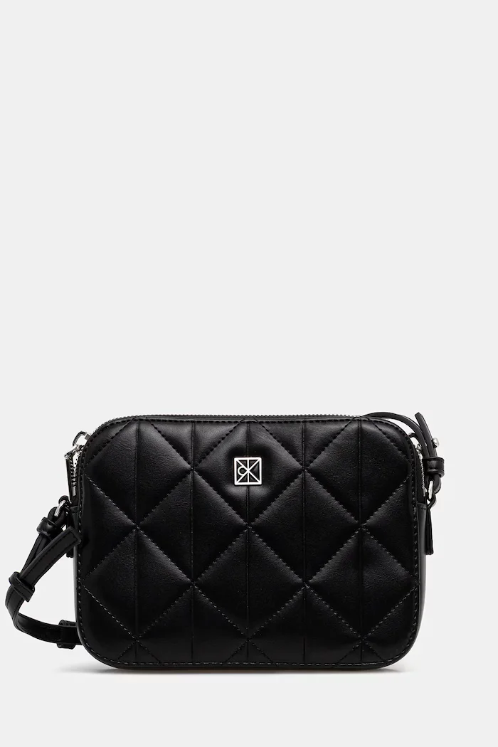 CALVIN KLEIN чанта crossbody дамска от имитация на кожа черна LV04F3328G