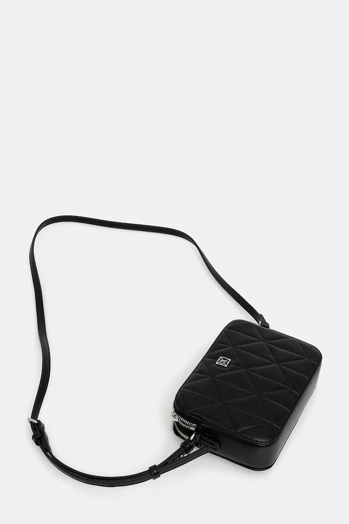 CALVIN KLEIN чанта crossbody дамска от имитация на кожа черна LV04F3328G