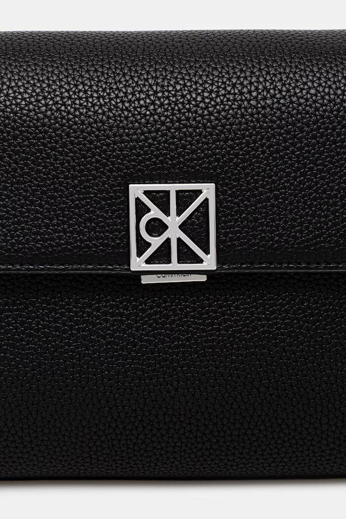 CALVIN KLEIN чанта crossbody дамска от имитация на кожа черна LV04F3425G