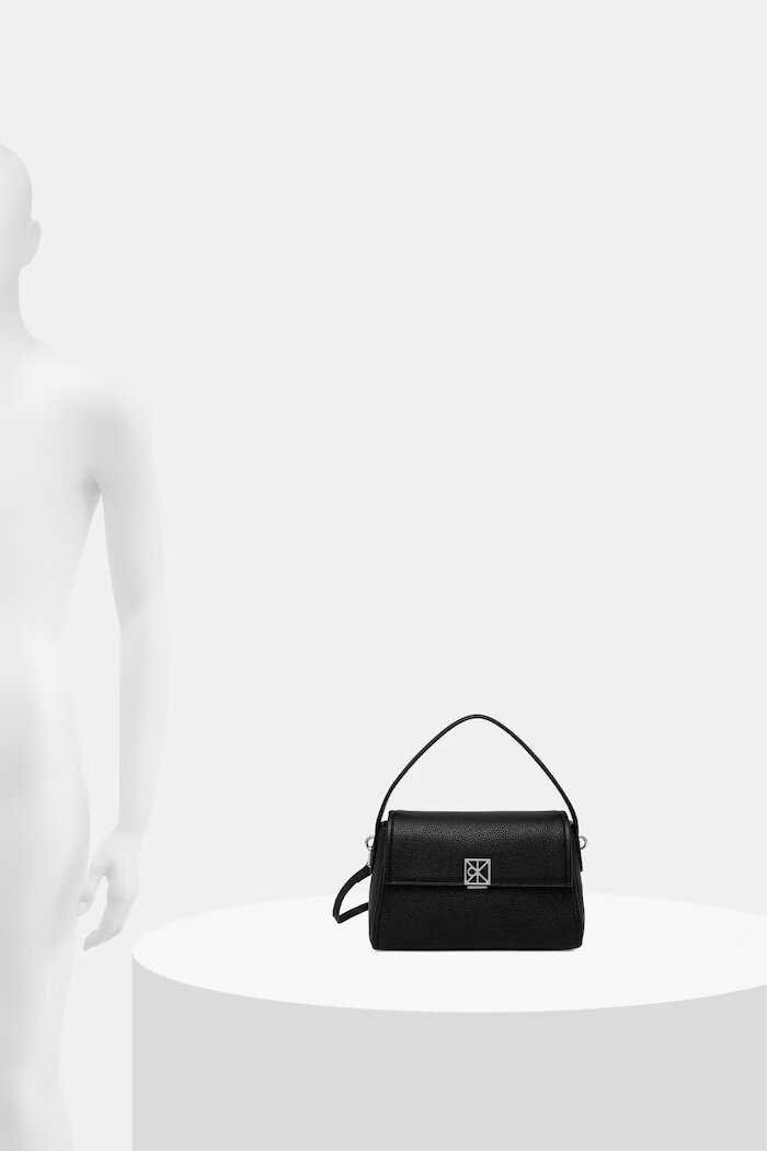 CALVIN KLEIN чанта crossbody дамска от имитация на кожа черна LV04F3425G