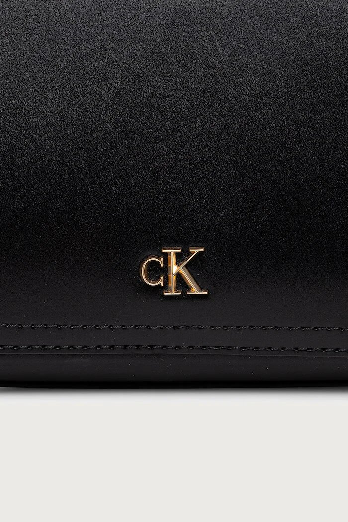 CALVIN KLEIN чанта crossbody дамска от имитация на кожа черна LV04F3678G