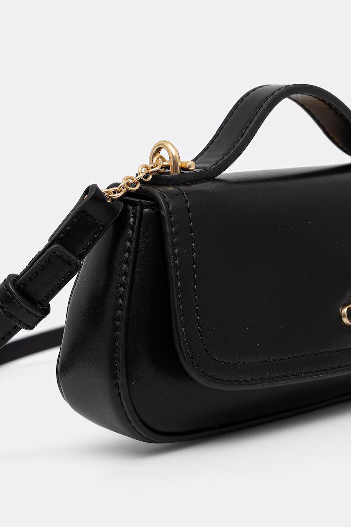 CALVIN KLEIN чанта crossbody дамска от имитация на кожа черна LV04F3679G