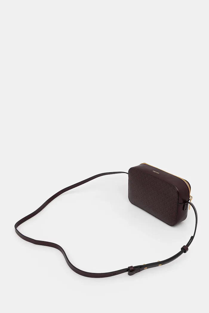 CALVIN KLEIN чанта crossbody дамска от имитация на кожа кафява LV04F3268G