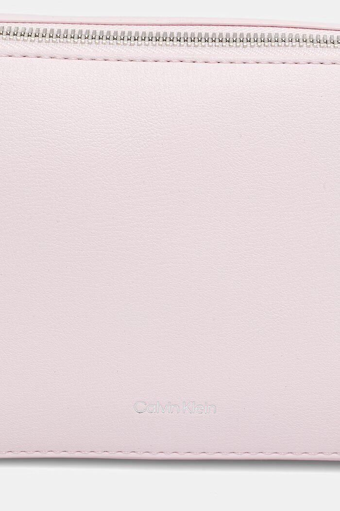 CALVIN KLEIN чанта crossbody дамска от имитация на кожа розова LV04F3276G