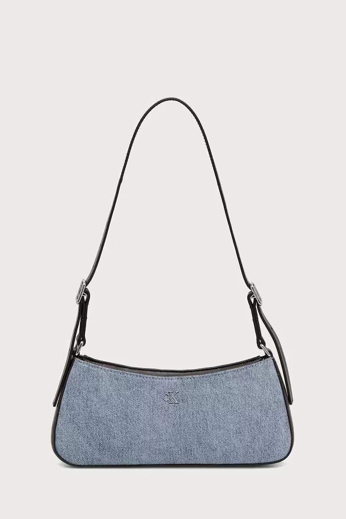 CALVIN KLEIN чанта дамска от деним синя LV04F3883G
