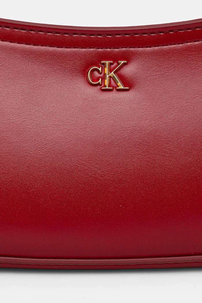 CALVIN KLEIN чанта дамска от имитация на кожа бордо LV04F3170G