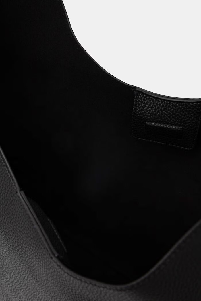 CALVIN KLEIN чанта дамска от имитация на кожа черна LV04F3596G