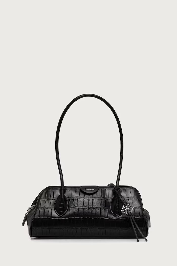 CALVIN KLEIN чанта дамска от имитация на кожа черна LV04F3780G