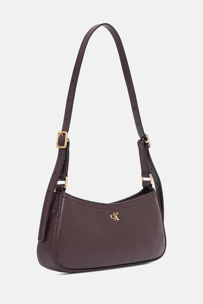 CALVIN KLEIN чанта дамска от имитация на кожа виолетова LV04F3170G
