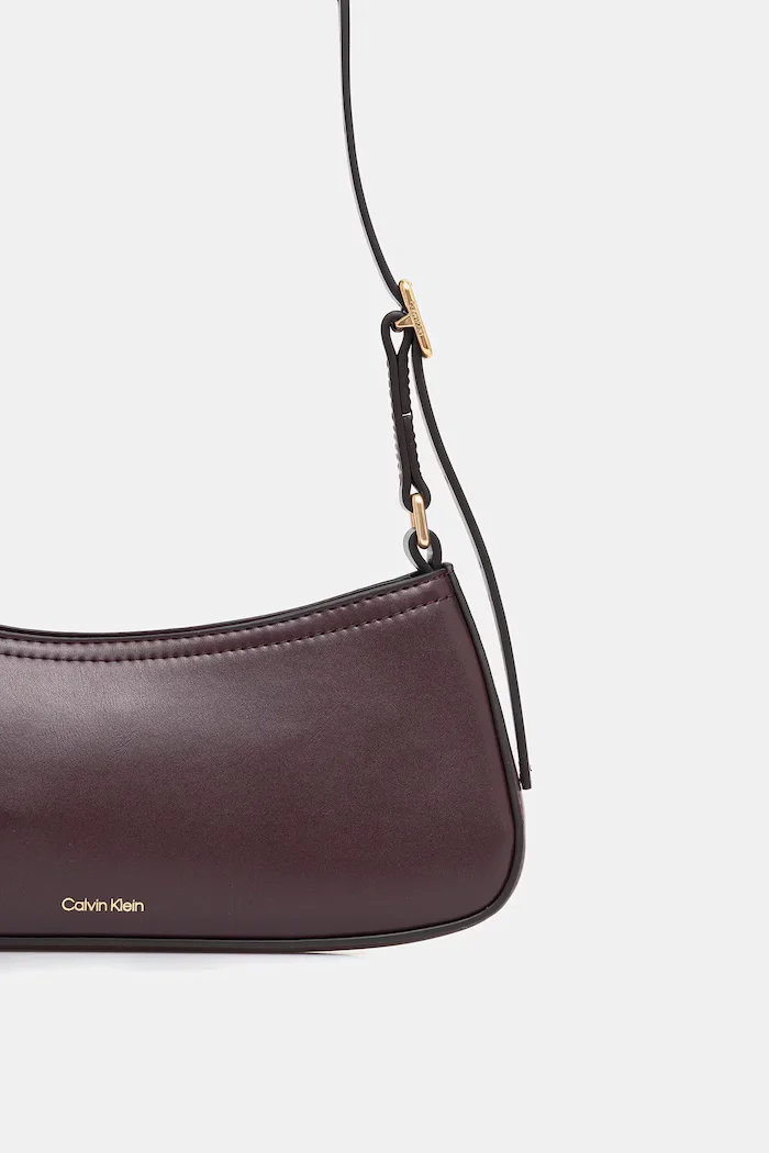 CALVIN KLEIN чанта дамска от имитация на кожа виолетова LV04F3170G
