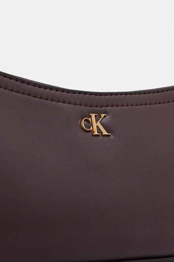 CALVIN KLEIN чанта дамска от имитация на кожа виолетова LV04F3170G