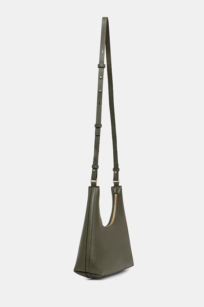 CALVIN KLEIN чанта дамска от имитация на кожа зелена LV04F3272G