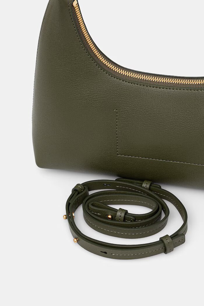 CALVIN KLEIN чанта дамска от имитация на кожа зелена LV04F3272G