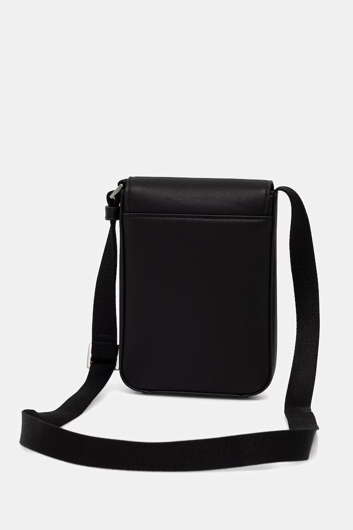 CALVIN KLEIN Чанта през рамо мъжка от имитация на кожа черна LV04D1226G