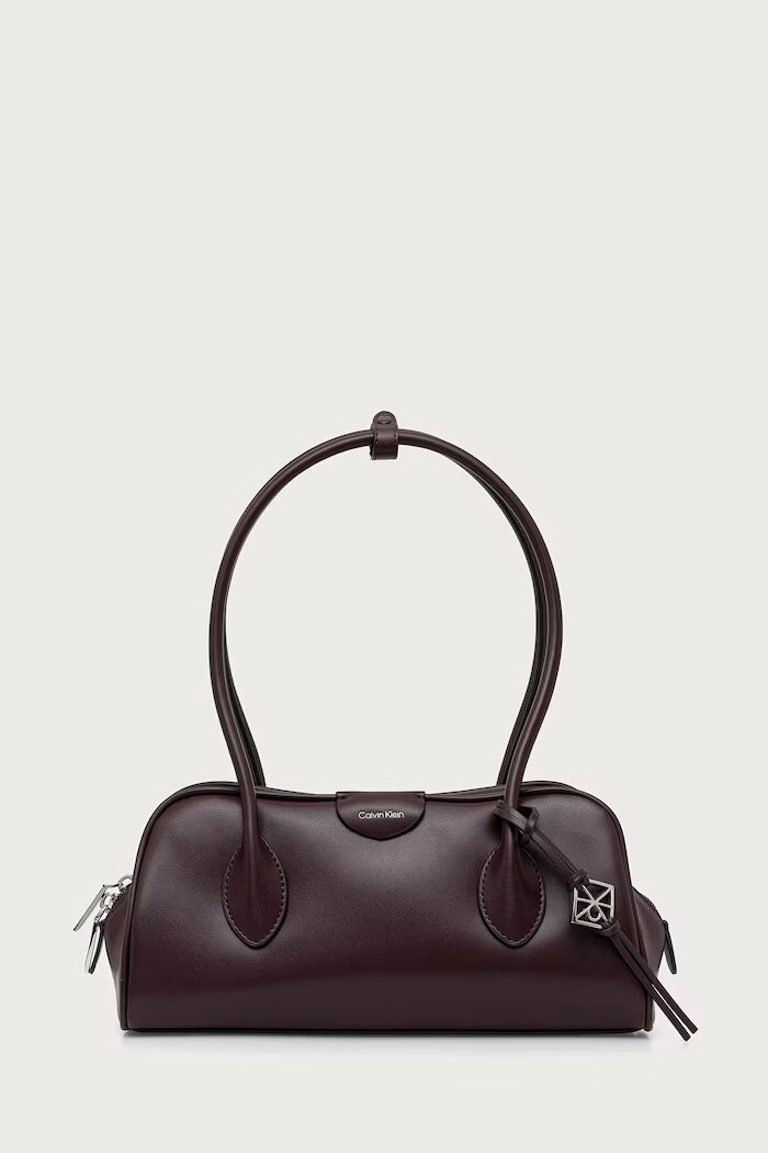 CALVIN KLEIN чанта тип багета дамска от имитация на кожа бордо LV04F3369G