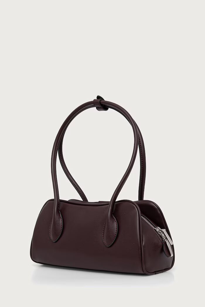 CALVIN KLEIN чанта тип багета дамска от имитация на кожа бордо LV04F3369G