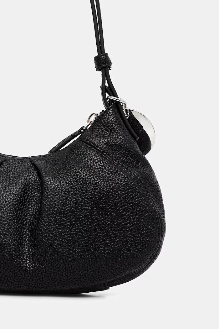 CALVIN KLEIN чанта тип хобо дамска от имитация на кожа черна LV04F3554G