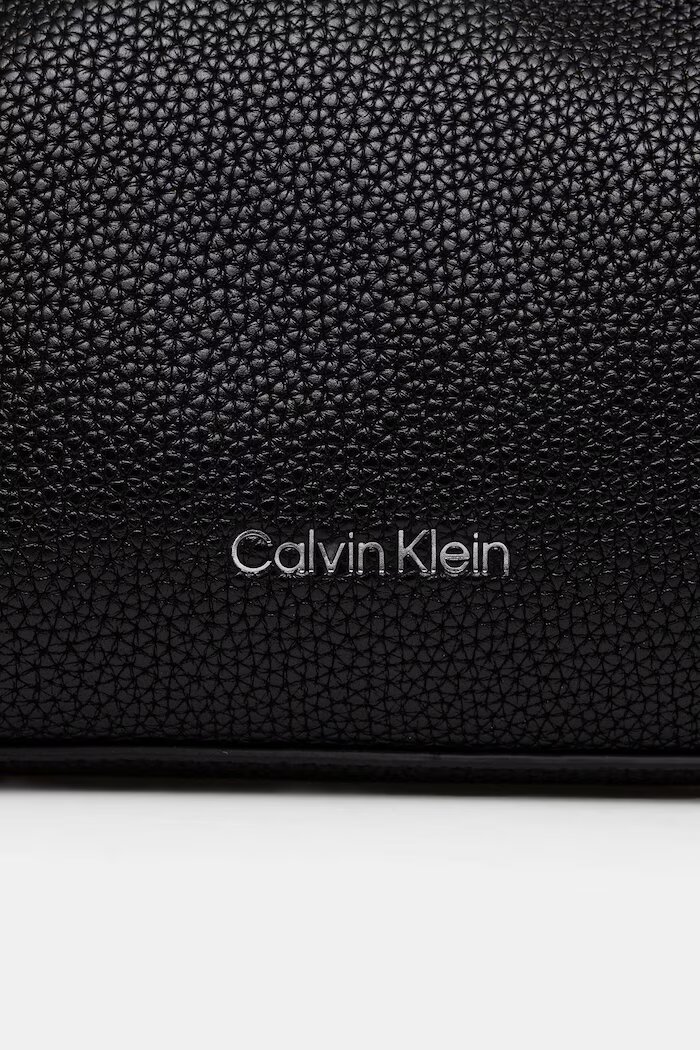 CALVIN KLEIN чанта тип хобо дамска от имитация на кожа черна LV04F3892G
