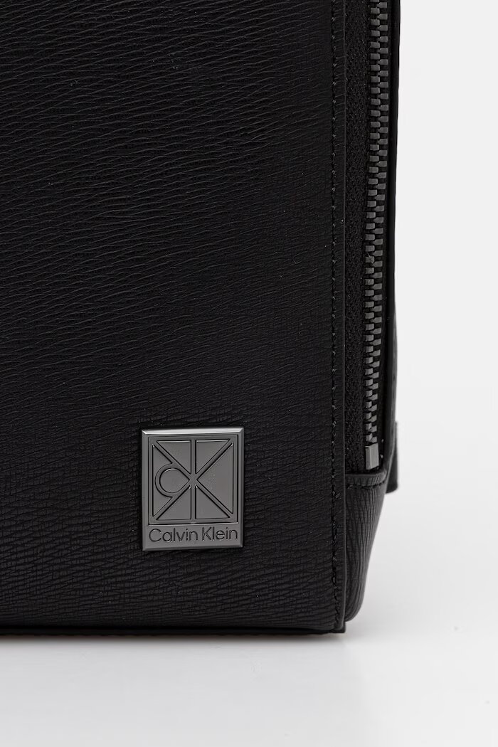 CALVIN KLEIN чанта за врата мъжка от имитация на кожа черна LV04D3292G