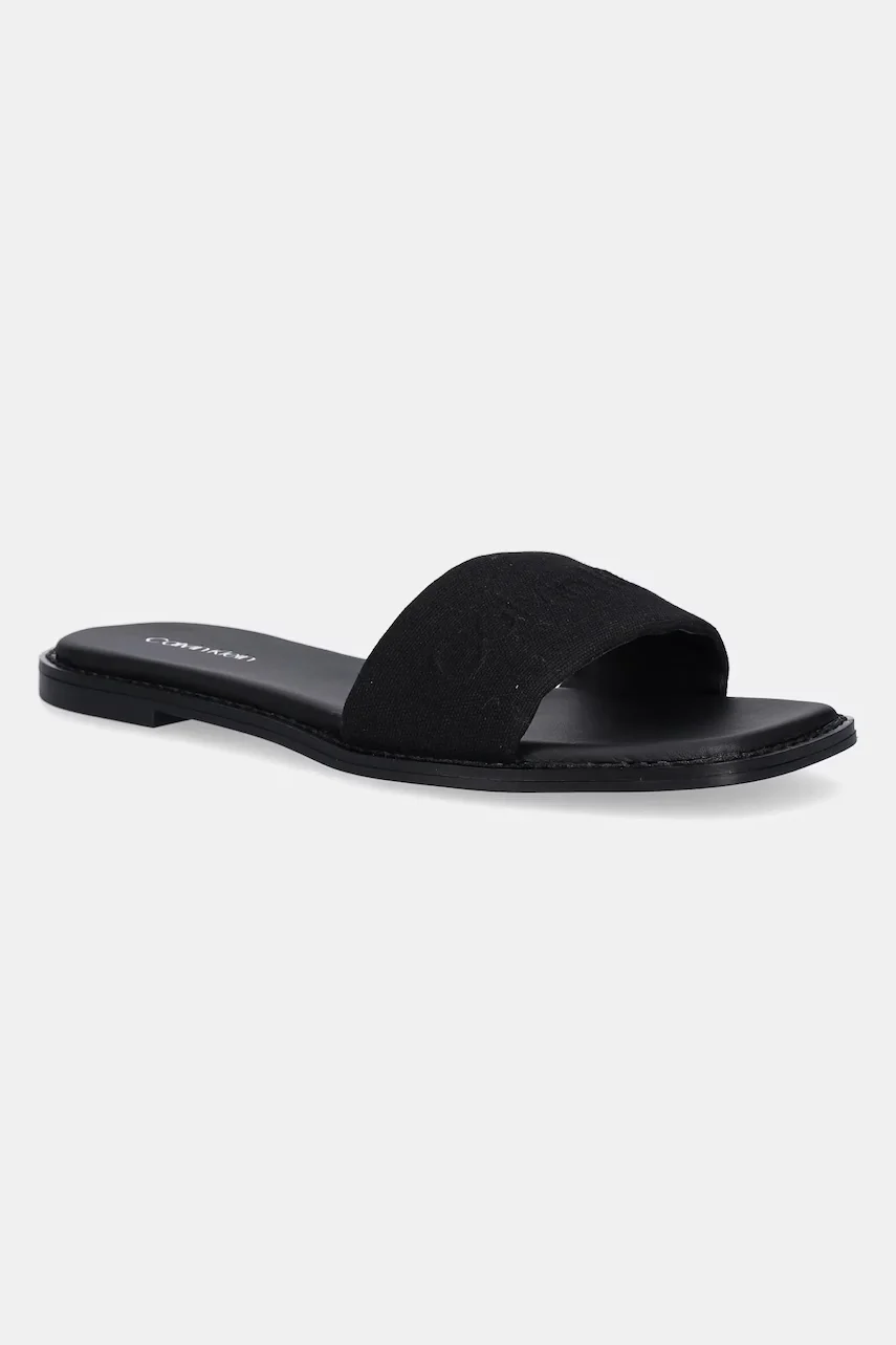 CALVIN KLEIN Чехли FLAT SLIDE - HE