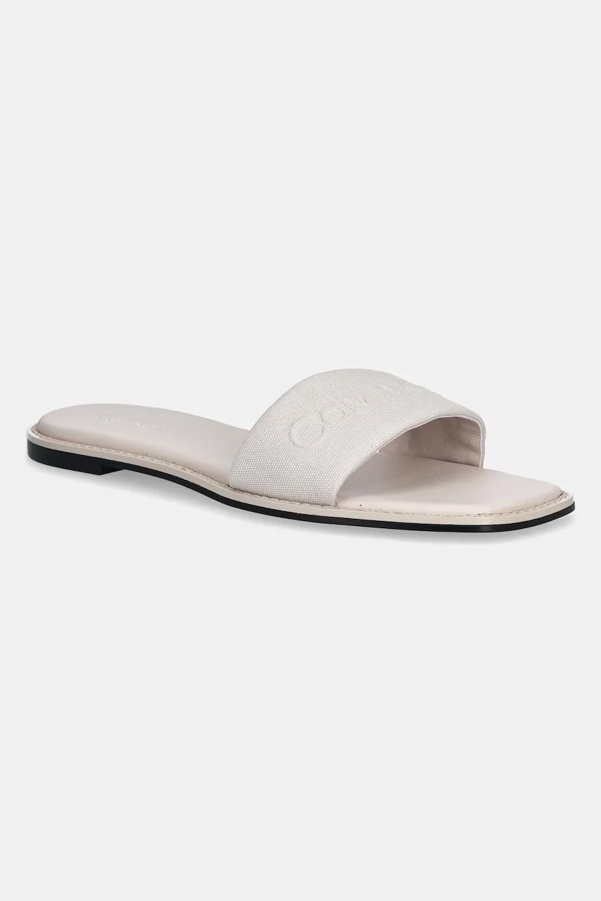 CALVIN KLEIN Чехли FLAT SLIDE - HE