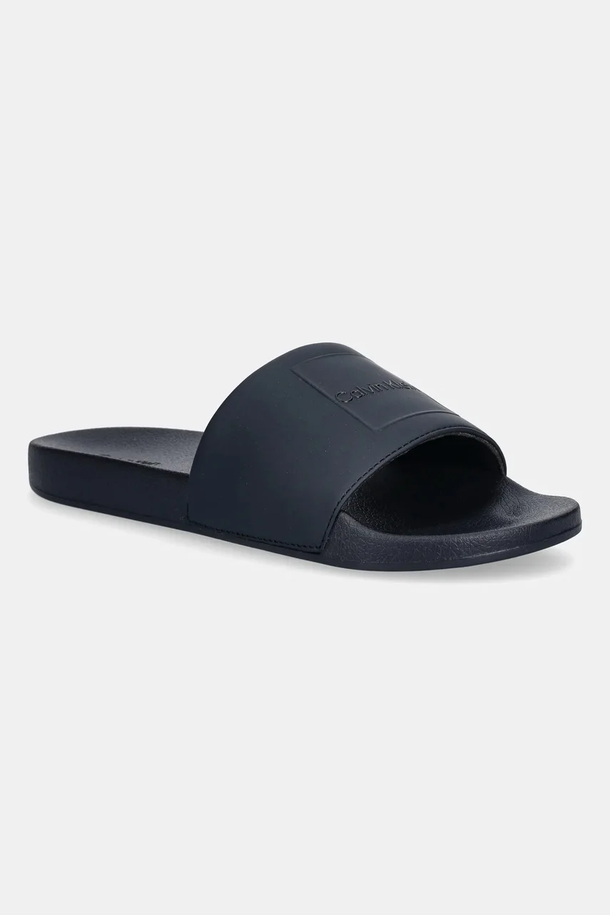 CALVIN KLEIN Чехли POOL SLIDE W/ CK SQUARE