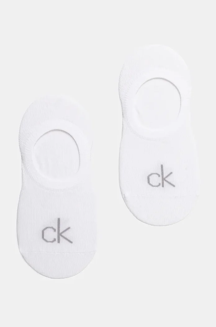 CALVIN KLEIN Чорапи (2 чифта) в бяло 701228801