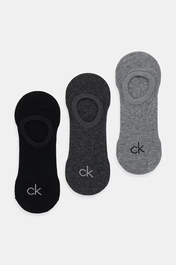 CALVIN KLEIN Чорапи (3 чифта) в сиво 701236412