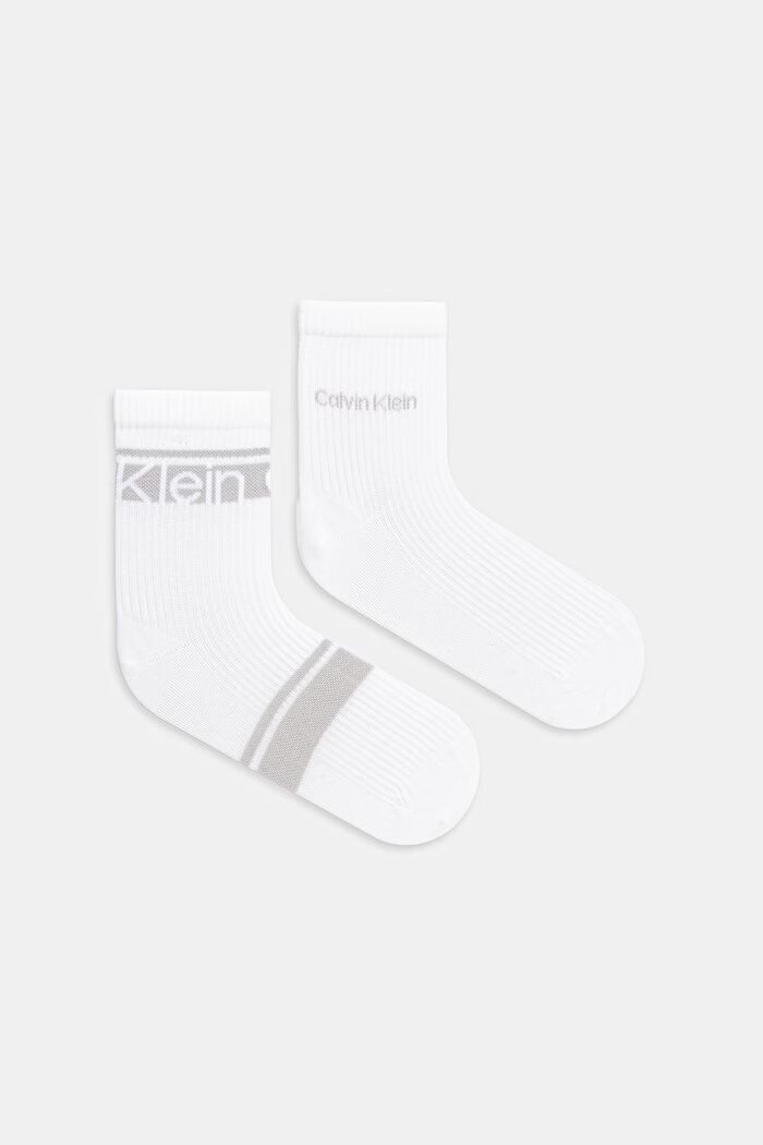 CALVIN KLEIN Чорапи дамски 2 броя бели 701238806