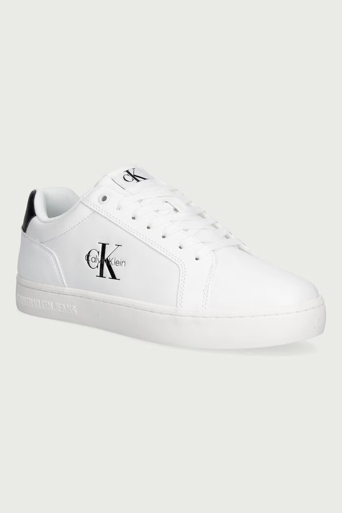 CALVIN KLEIN CLASSIC CUPSOLE MONO LTH маратонки мъжки бели YM0YM01369