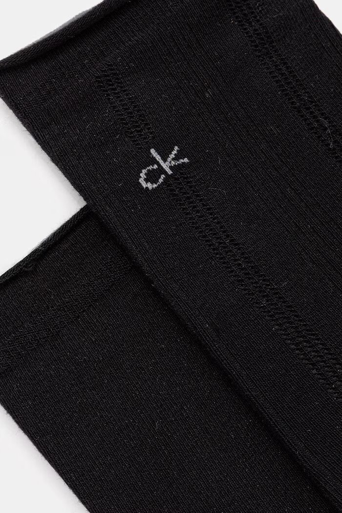 CALVIN KLEIN дамски чорапи 2 броя черни 701238120