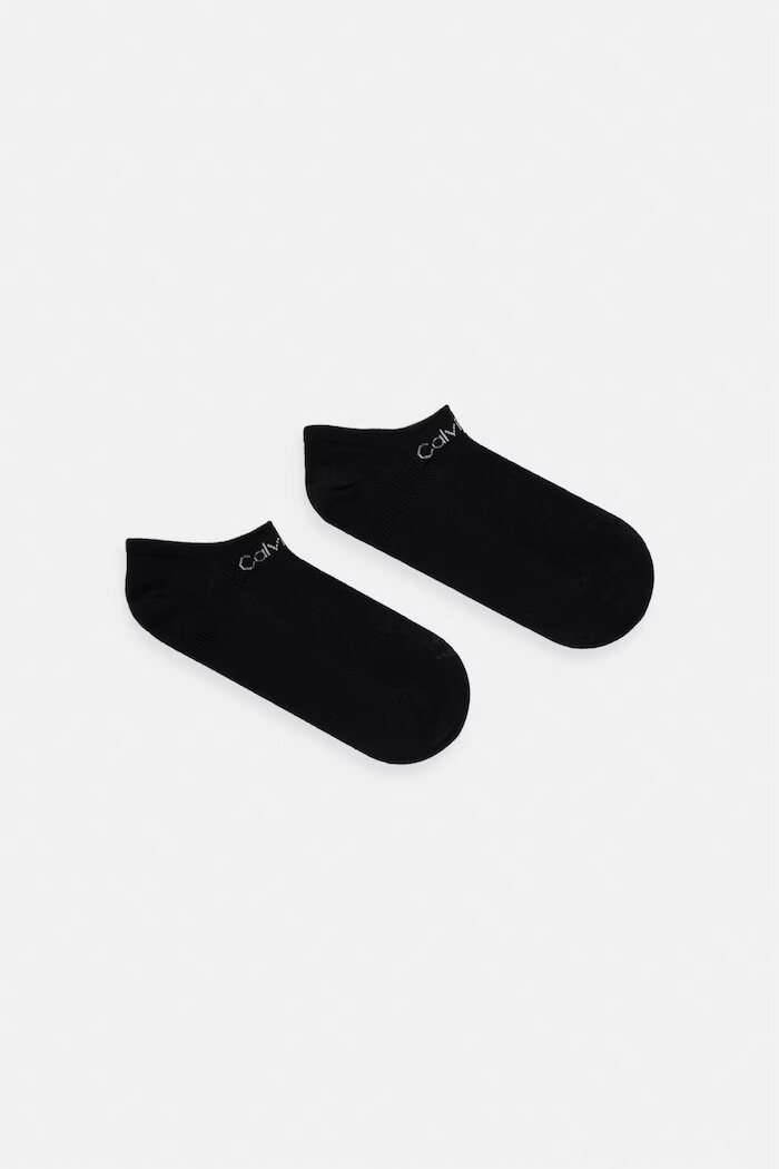 CALVIN KLEIN дамски чорапи 2 броя черни 701238141
