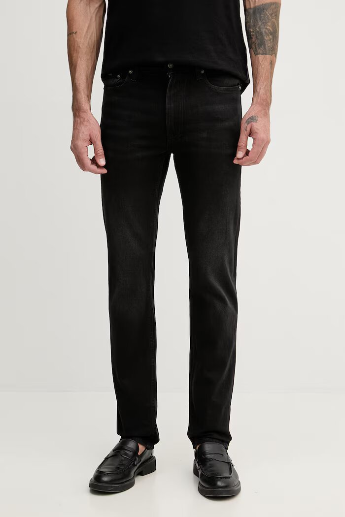 CALVIN KLEIN Дънки slim fit мъжки черни LV04RF938G
