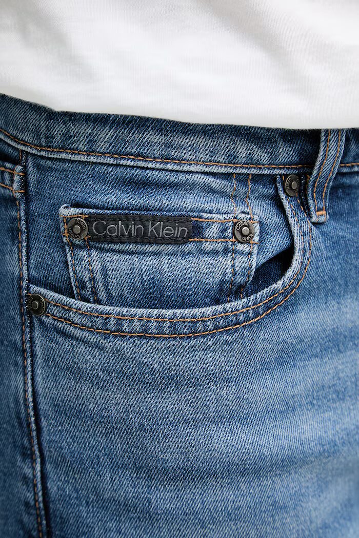 CALVIN KLEIN дънки slim fit мъжки сини LV04RF940G