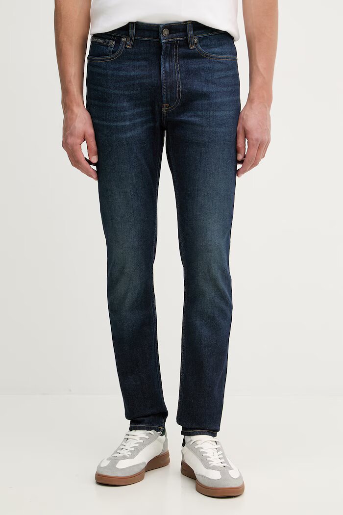 CALVIN KLEIN дънки slim taper мъжки тъмносини LV04RF931G