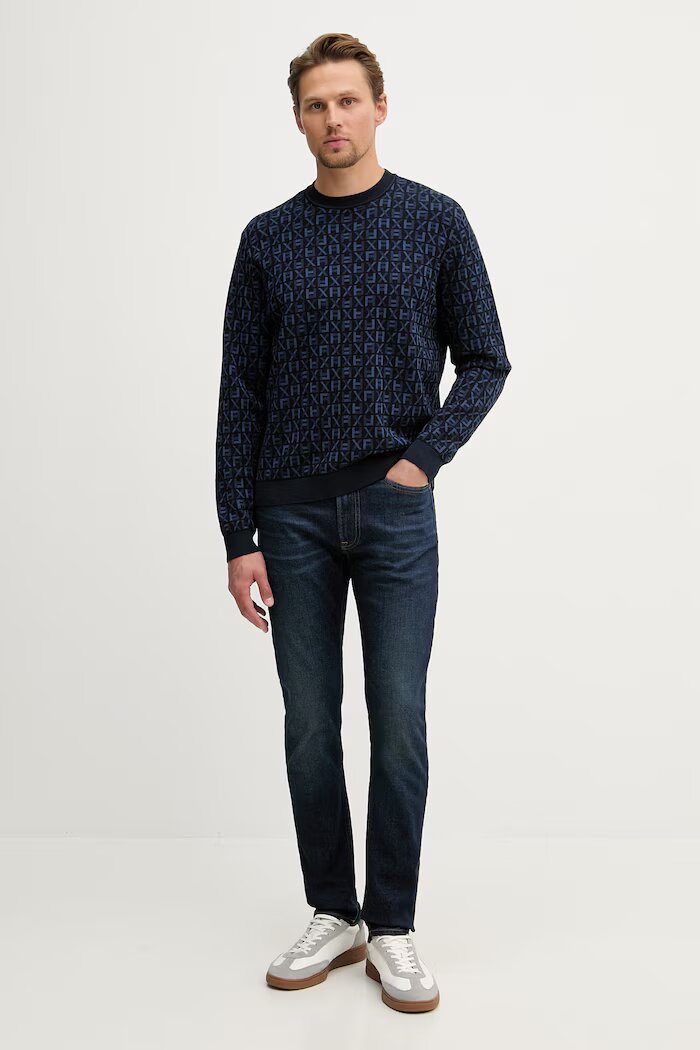 CALVIN KLEIN дънки slim taper мъжки тъмносини LV04RF931G