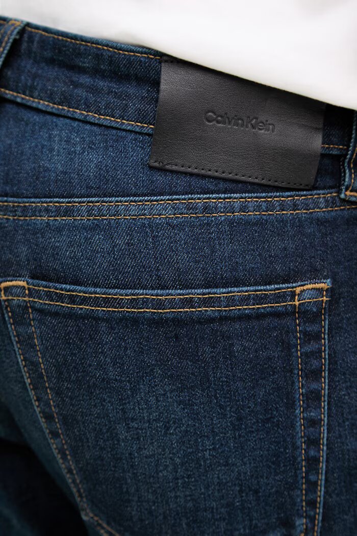 CALVIN KLEIN дънки slim taper мъжки тъмносини LV04RF931G