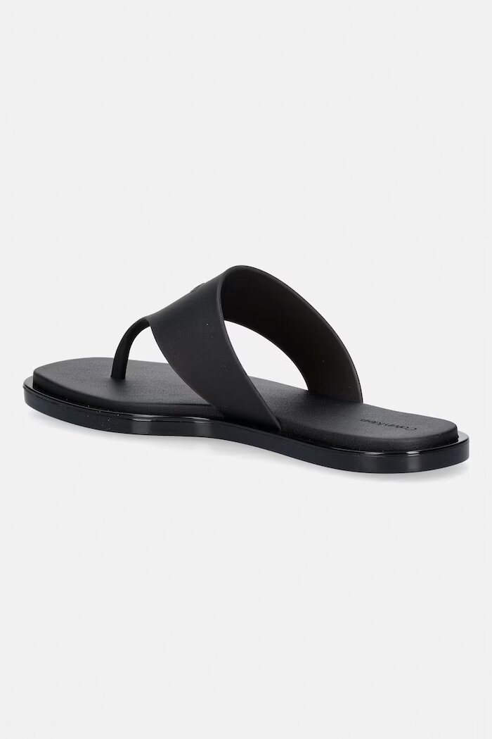 CALVIN KLEIN джапанки дамски JELLY SANDAL THONG MAT TRAN TPU черни HW0HW02964