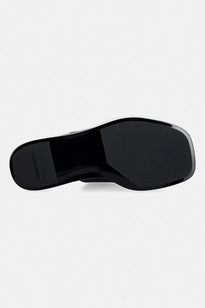 CALVIN KLEIN джапанки дамски JELLY SANDAL THONG MAT TRAN TPU черни HW0HW02964