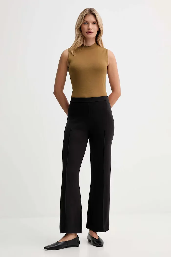 CALVIN KLEIN Елек в кафяво с ниско поло LV044D316G