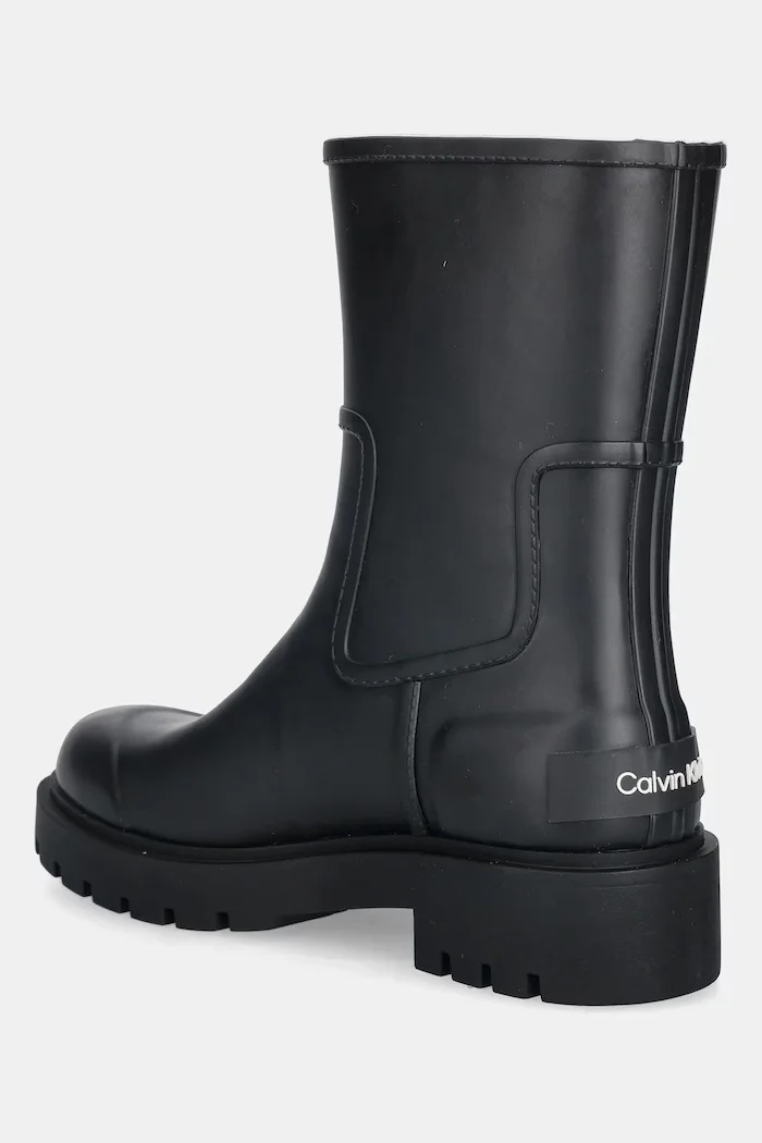 CALVIN KLEIN Гумени ботуши MID RAINBOOT RUBBER в черно YW0YW02004