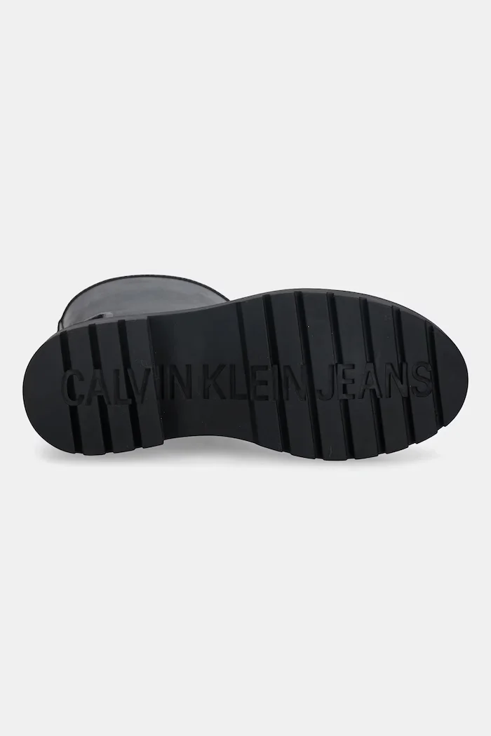 CALVIN KLEIN Гумени ботуши MID RAINBOOT RUBBER в черно YW0YW02004