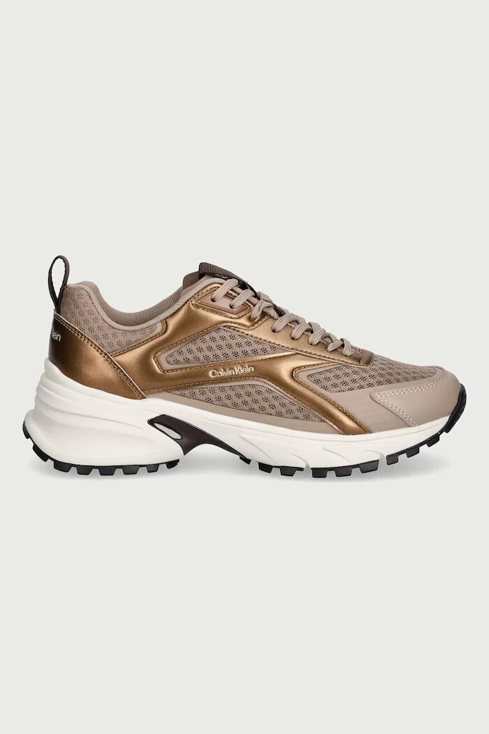 CALVIN KLEIN HIKE RUN CKSTRIPE MESH MET маратонки дамски бежови HW0HW03140