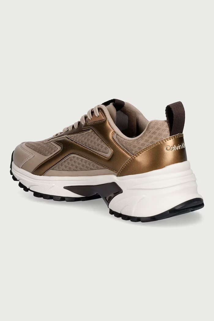 CALVIN KLEIN HIKE RUN CKSTRIPE MESH MET маратонки дамски бежови HW0HW03140