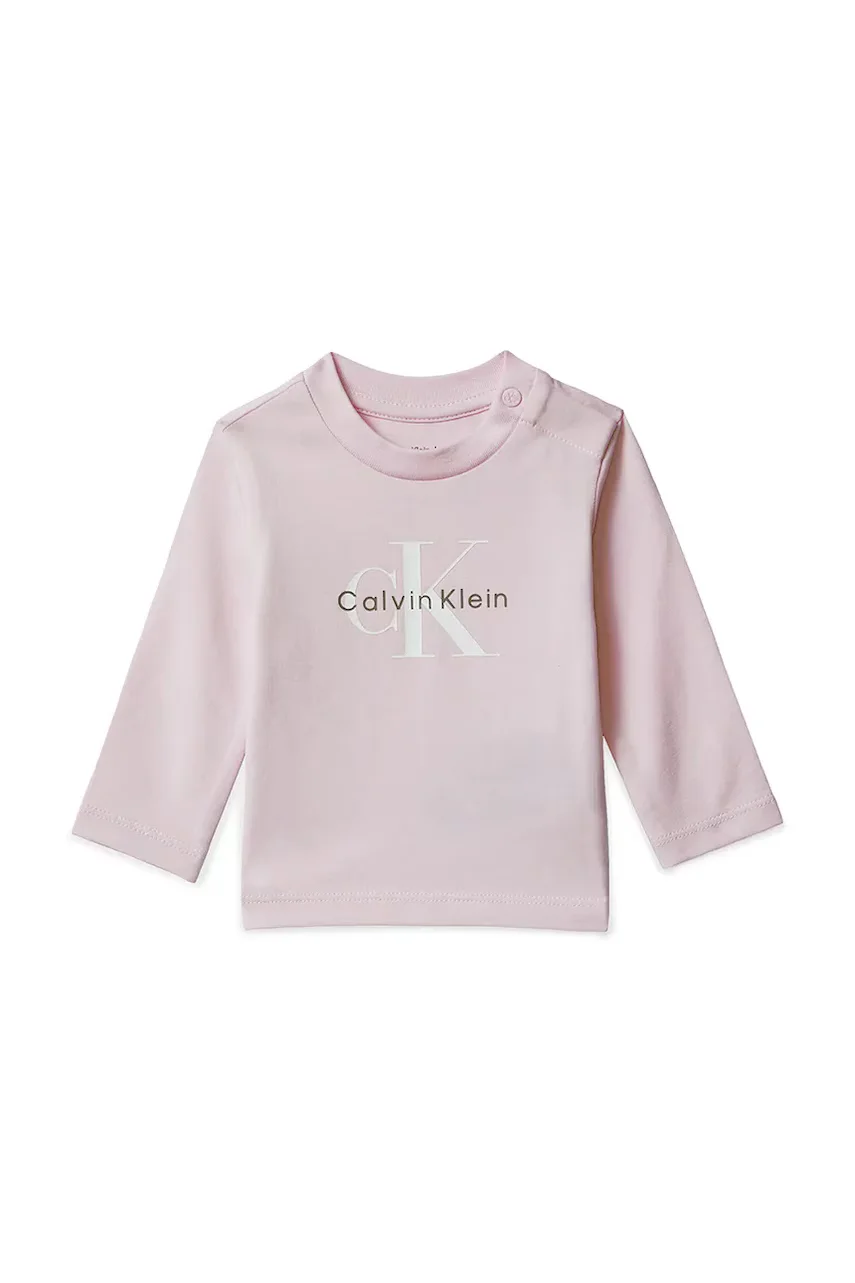CALVIN KLEIN JEANS Бебешка блуза с дълги ръкави