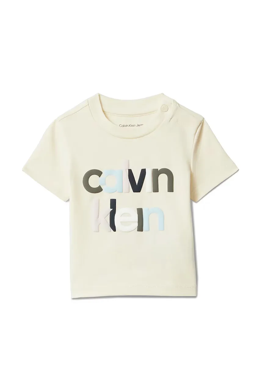 CALVIN KLEIN JEANS Бебешка памучна тениска