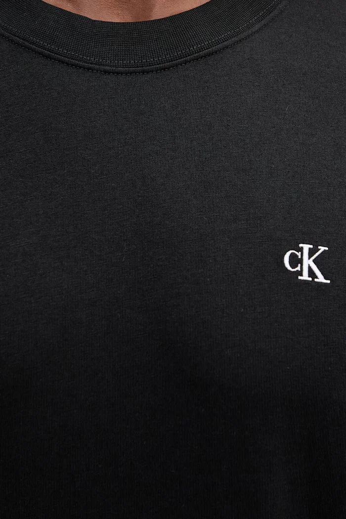 CALVIN KLEIN JEANS блуза с дълги ръкави мъжка от памук черна LV04RD247G