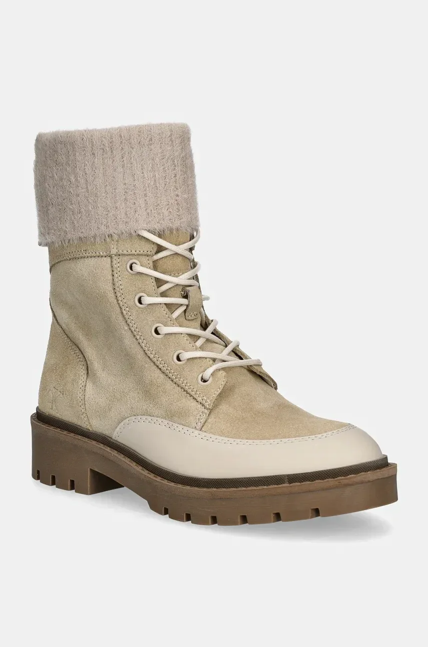 CALVIN KLEIN JEANS Боти COMBAT MID LACE UP BOOT WL