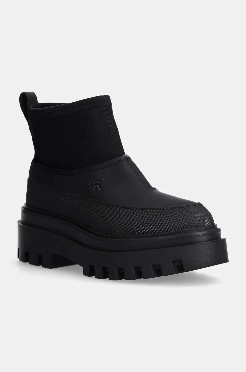 CALVIN KLEIN JEANS Боти FLATFORM RAINBOOT LOW MG R